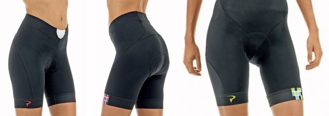 PINARELLO Corsa Women ショーツ BLK/PNK - 1