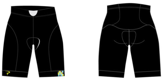 PINARELLO Corsa Women ショーツ BLK/GRN - 0