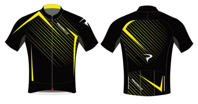 PINARELLO Tour フルジップジャージ BLK/YEL - 0